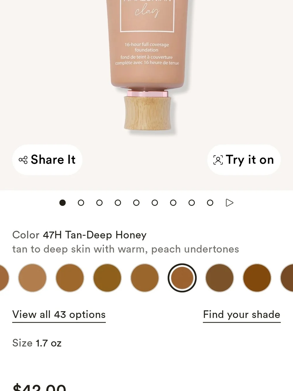 Tarte Amazonian Clay Foundation Trio
